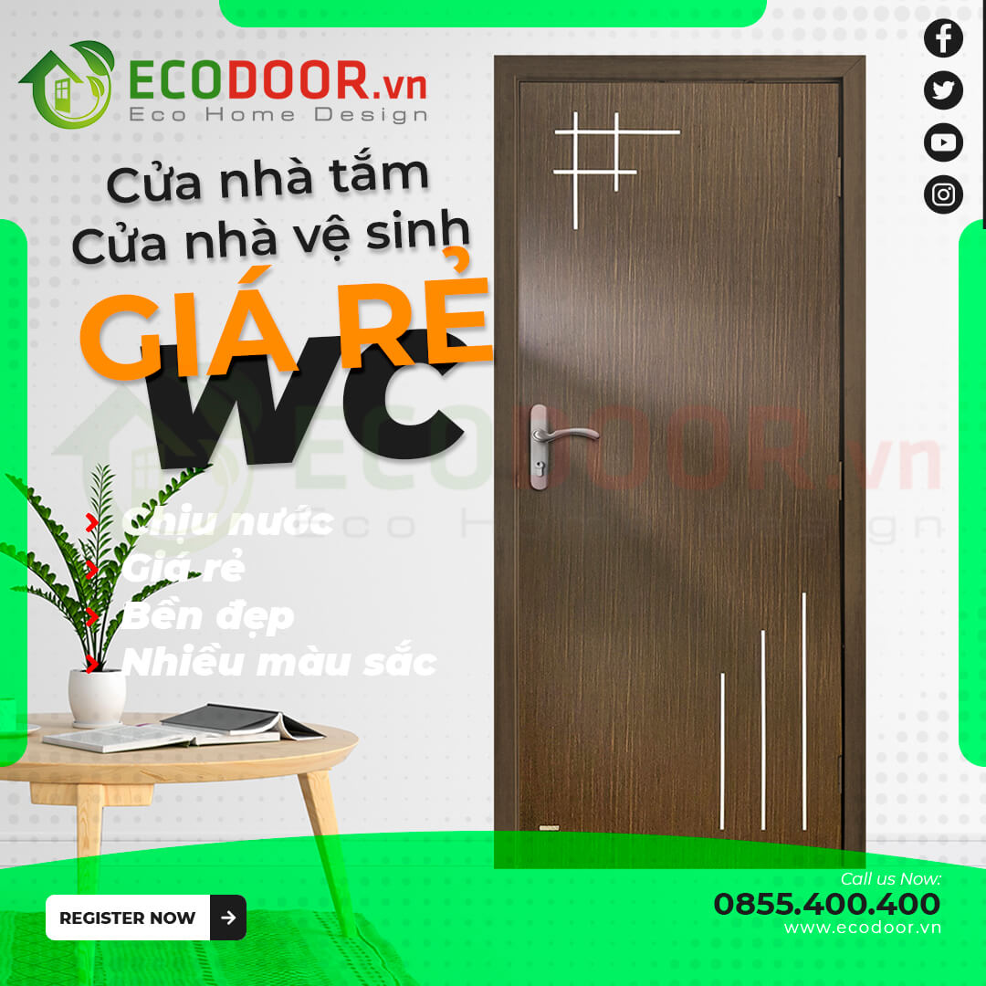 Ecodoor - Cửa nhà tắm, Cửa nhà vệ sinh, Wc, Cửa toilet giá rẻ 3
