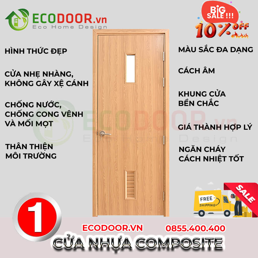 Cửa Nhựa Composite – Cửa Nhựa Gỗ Cao Cấp EcoDoor Cua-nhua-composite-SYB-756